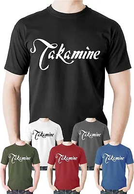 Takamine Guitar T Shirt Electro Acoustic Rock Music Top Band Japanese Tee Logo • £15.50