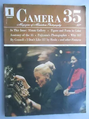 Camera 35 Magazine Of Miniature Photography - Issue #1 From 1957 • $19.99