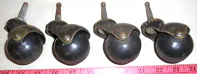 Set Of 4 Vintage Metal Casters 2  BALLS • $12.95