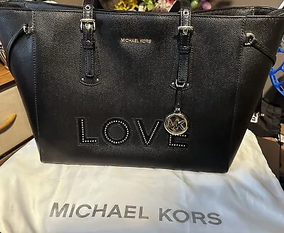 Michael Kors Limited Edition Voyager Love Tote Black EUC (5 Times) • $90