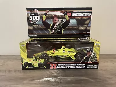 Simon Pagenaud Menards 2019 Indy 500 Champion Greenlight 1/18 • $325