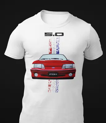 Retro Ford Mustang GT 5.0 Fox Body Short-Sleeve Unisex T-Shirt • $26.82