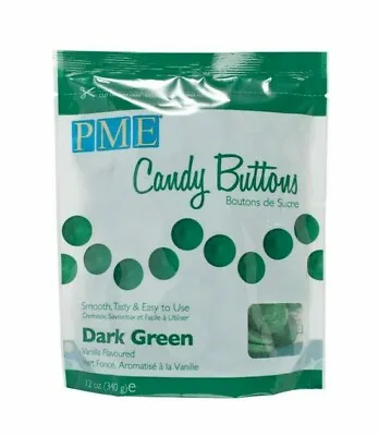 Candy Buttons Cake Pop Dark Green Melts Cake Drip Decoration Toppers • £49.99