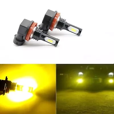 2X H11 H8 LED Bright Foglight Bulb Golden Yellow Fog Lamp 4000LM 3000K • $19.98