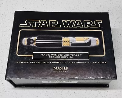 Star Wars Master Replicas Mace Windu AOTC .45 Scale Lightsaber SW-302 • $150