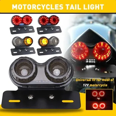Universal ATV Motorcycle Turn Signal LED Tail Brake Light Running License Light • $19.94