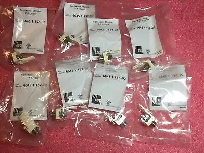 Lot Of 8 ADC Connector Module F-81 Ivory 6645 1 157-02 6645115702 • $20