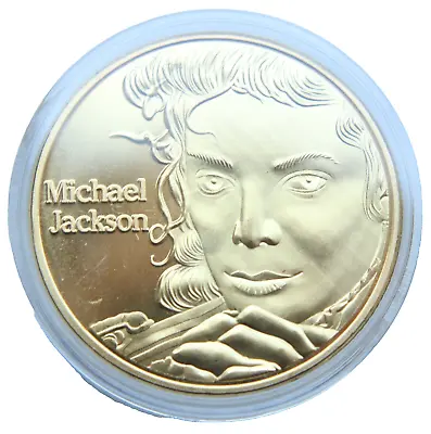 Michael Jackson The King Of Pop Gold Plated Coin • $5.99