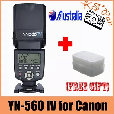 Yongnuo YN-560 IV Flash Speedlite For Canon Nikon Pentax Olympus DSLR Cameras AU • $112