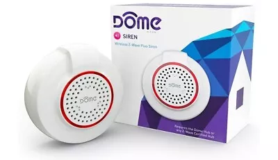 Dome Home Automation Wireless Z-Wave Battery-Powered Home Security Siren And Chi • $38.21