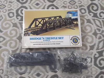 HO Scale Bachmann 46-1225 Bridge 'N Trestle Set 17 Piece • $9.99