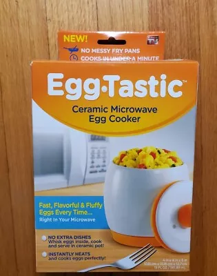 Egg-Tastic Microwave Egg Cooker & Poacher For Fast & Fluffy Eggs NEW • $9.99