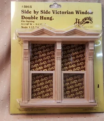 Miniature Dollhouse Or Room Box Side By Side Victorian Window Double Hung #5015 • $17.50