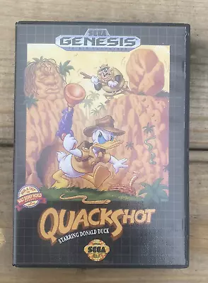 QuackShot Starring Donald Duck (Sega Genesis 1991) No Manual FREE SHIPPING • $30