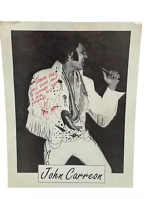 Vintage Elvis Presley Impersonator Promo Photo JOSE CARREON • $24.99