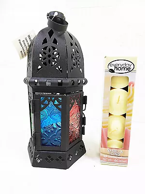 Candle Lantern Indoor Moroccan Candles Lanterns Votive TeaLight Holders Lights • $17.99