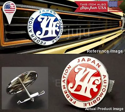 $11.05 • Buy Japan Automobile Federation JAF RED Emblem Badge For Mitsubishi Subaru Grille