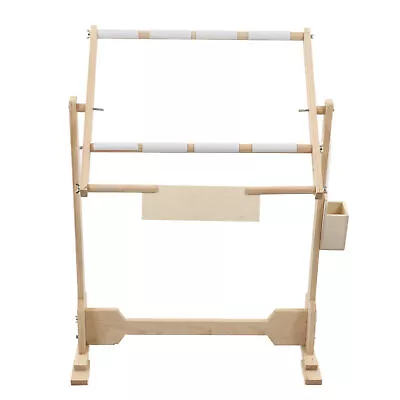 Cross Stitch Needlework Stand Lap Table Wood Embroidery Hoop Frame Sewing  Rack • $28.44