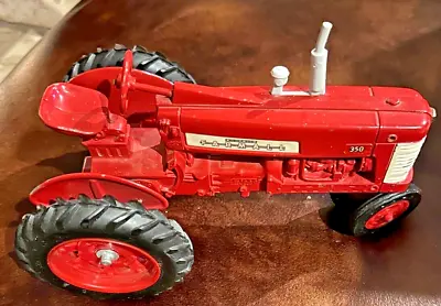 Vintage ERTL McCormick Farmall 350 Diecast Wide Front Red Tractor • $19.99