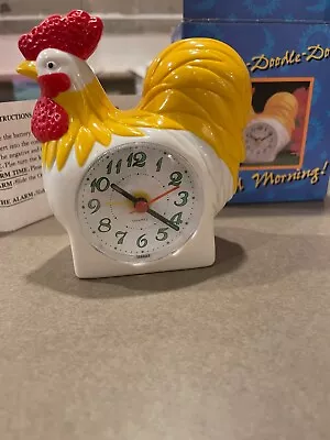 Chicken Rooster Alarm Clock Tested Works Battery Operated RARE HTF Vintage Cock • $84.95