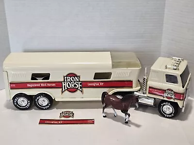 Vintage Ertl Iron Horse Semi Truck Horse Trailer W/ Horse • $59.99