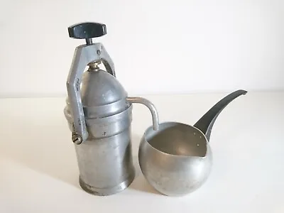 Vintage Espersso Coffee Maker Manual Moka Pot Gas Stove 4 Cups 1960s • $31.20