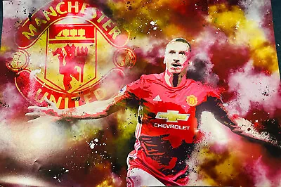 Zlatan Ibrahimovic Poster Manchester United 20”x 30” • $15