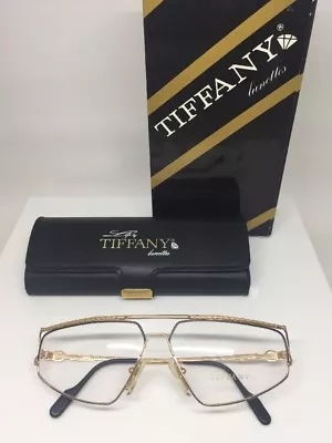 Vintage Tiffany Lunettes T51 Eyeglasses T/51 C.  23k Gold Plated Life By Tiffany • $924.99