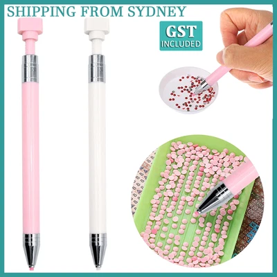 $4.99 • Buy Rotaryautomatic Drill Pen Diamond Painting Point Cross Stitch Drill Pen With Wax