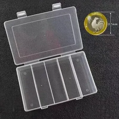 30mm Round Clear Coin Capsules Holder Storage Case Container Collect Box • £5.63