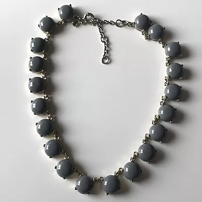 $17.99 • Buy J.CREW EUC BUBBLE STATEMENT NECKLACE - Gray