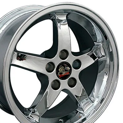 CP Fits 17x9 Chrome Cobra Wheels 17  Rims Mustang® GT 94-04 • $867