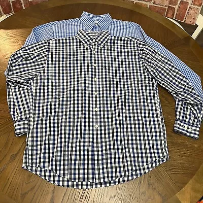 Brooks Brothers Button Up Dress Shirt 346 Long Sleeve Men’s Large  Lot Of 2 • $29