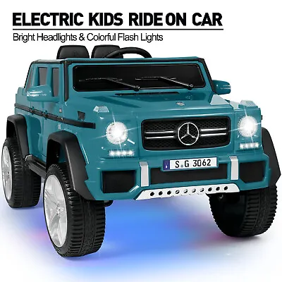 Blue 12V Electric Mercedes-Benz Kids Ride On Car Toy Truck Lights Music W/Remote • $199.99