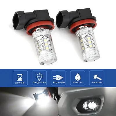 2pcs H11 H8 H9 LED Headlight Bulbs Kit 6000K Globe High/Low Beam White Bright AU • $16.95