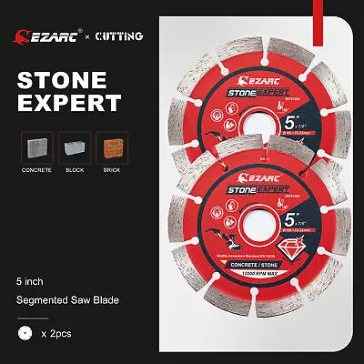 EZARC 5-inch Diamond Blade Dry/Wet Cutting Disc Grinder Wheel Blade Stone Blade • $29.69