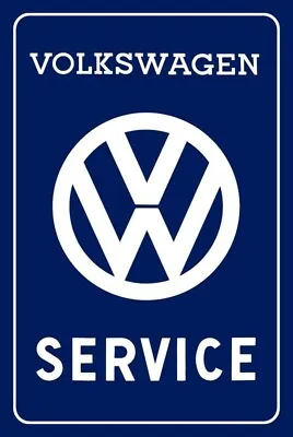 VW Volkswagen Automobile Service NEW Metal Sign: 12 X 18  USA STEEL LG. Size • $54.88