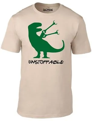 Unstoppable T-Shirt - Funny T Shirt Dinosaur T Rex Jurassic Retro Joke Gift Cool • £12.99