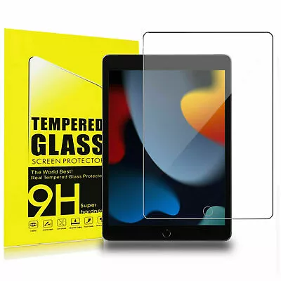 Tempered Glass Screen Protector For IPad 2 3 4 Air Mini 5 6 Pro 9.7 10.2 11 12.9 • £4.30