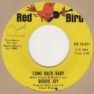 Roddie Joy Come Back Baby Red Bird Soul Northern Motown • £35