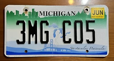 Michigan License Spectacular Peninsulas Plate Tag “3MG C05” • $6.99