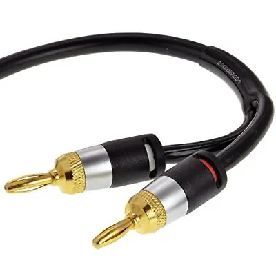 Mediabridge™ 12AWG Ultra Series Speaker Cable W Dual Gold Plated Banana Tips • $28.07