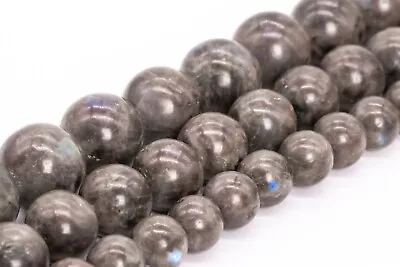 Genuine Natural Chocolate Brown Labradorite Grade A Round Loose Beads 6-7/8/10MM • $4.35