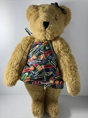 Vintage VERMONT TEDDY BEAR 1984 Brown Crayola Art/Teacher 16  Jointed RARE SEE • $39.50