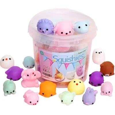 $20.19 • Buy 36x Cute Mini Animal Squishies Mochi Squeeze Toys Stretch Stress Squishy+