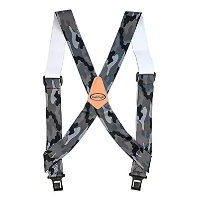 Side Clips Suspenders For Men Heavy Duty 2  Trucker Style Work Suspender S/M • $21.61