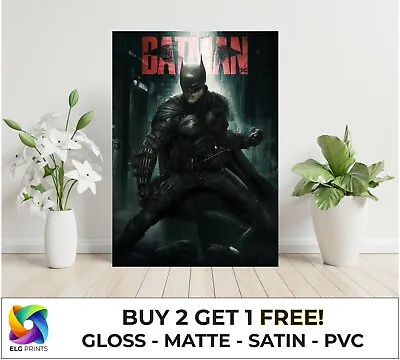 Batman Dark Knight Comic Hero Large Poster Art Print Gift Multiple Sizes • £16