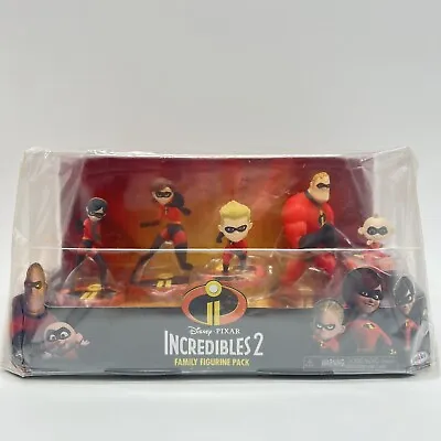 Jakks Pacific Disney Pixar Incredibles 2 Family Figurine Pack New Sealed Toys • $23.99