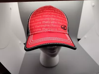 Official Mahindra Rise Tractor Company Hat Baseball Cap Strapback OSFA Red Black • $15.99