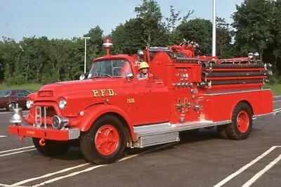 $10.50 • Buy Philadelphia Fire Reserves 1958 GMC Bean Pumper - Fire Apparatus Slide